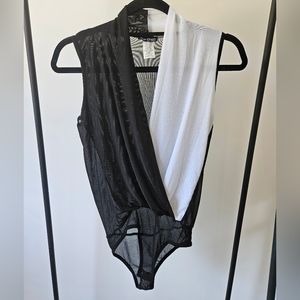 Top Chic two tone body suit top